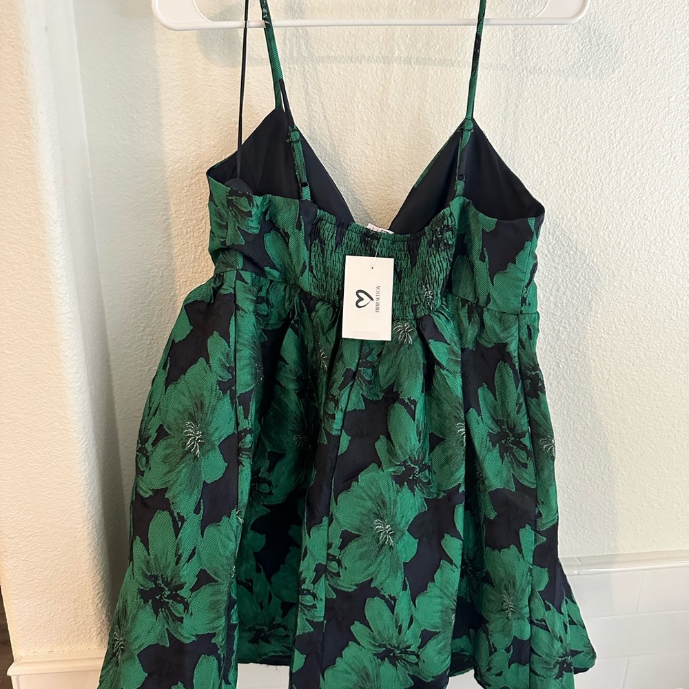 New with tags Tarah Sutton green navy blue dress